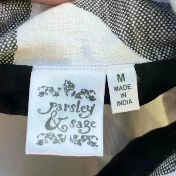 Parsley & Sage white and black elbow sleeve jacket M - Picture 4 of 7